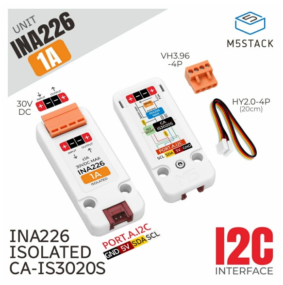 M5Stack INA226-1A/10A Current Voltage Power Monitor Units